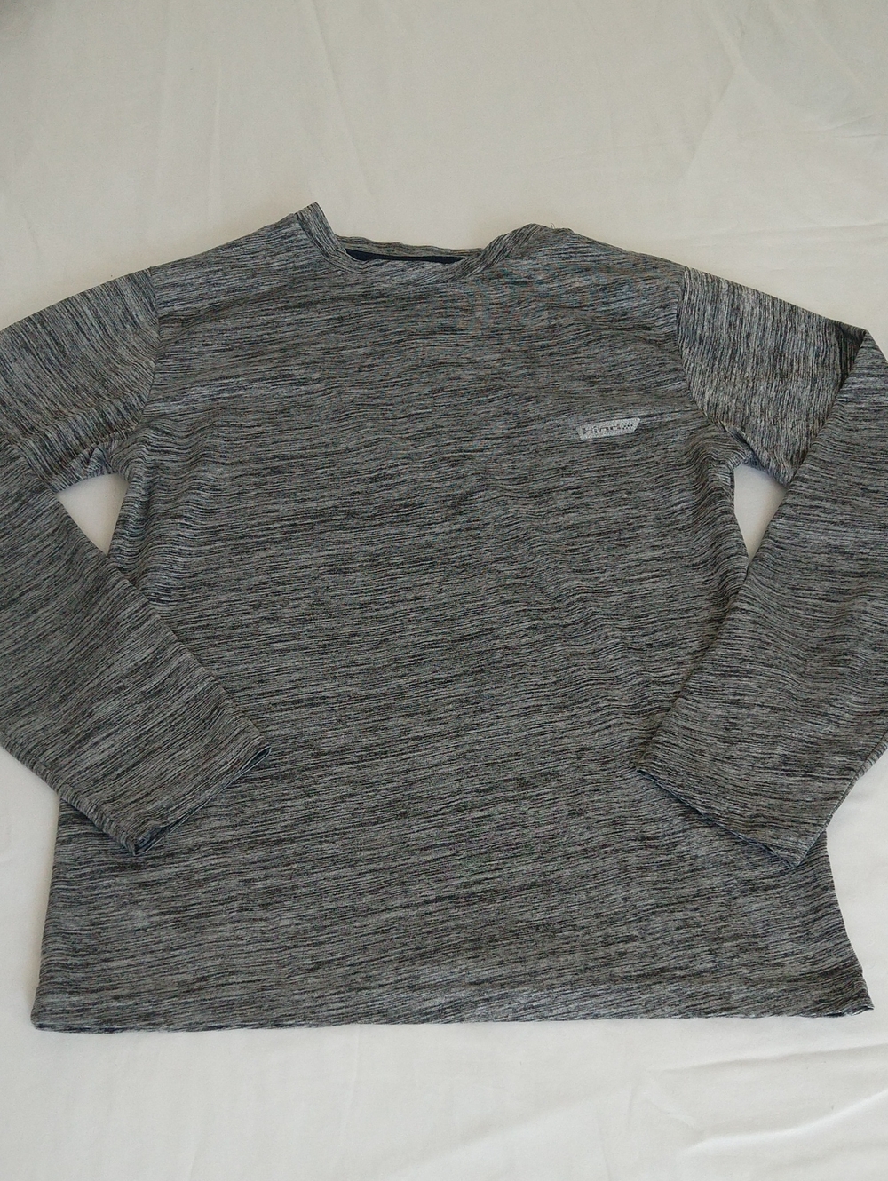 Hind Athletic Gray Marled Long Sleeve Shirt Boys Size L ( 14/16)